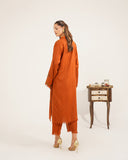 Sunburst Cotton Satin | 2-Piece Embroidery Stitched Dress