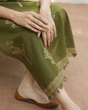 Forrest Green Embroidered 2-piece
