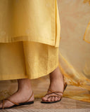Lemon  Full Sleeve 3-piece Stiched Dress